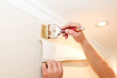 Pose de papier peint à Mortcerf — revêtements muraux et toiles de verre